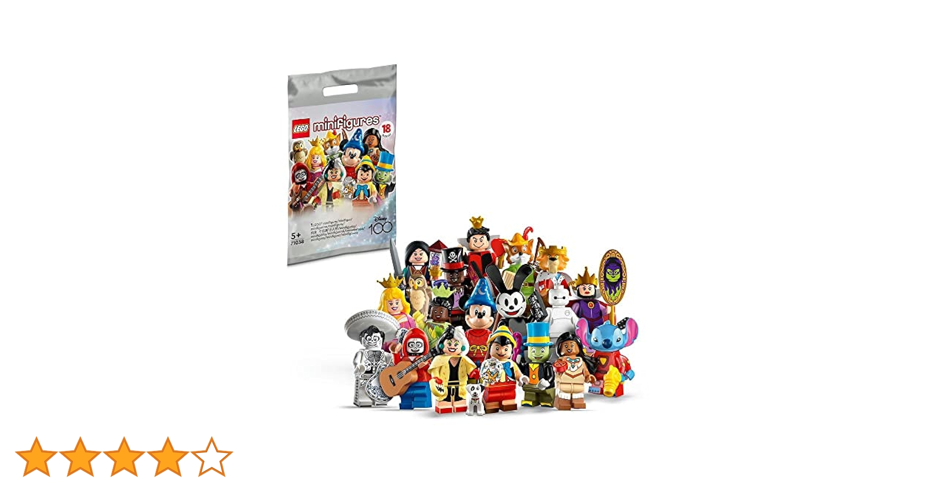 専用1 Amazon.com: LEGO 71038 Disney Edition Minifigures 100, 1 of